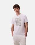 Calvin Klein Macro Aop Puff Graphic White T-Shirt - XXL White