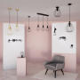 Inpsire Suspended Metal Pendant Light Matte Black E27 D32CM