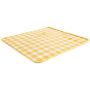 Portable Checkered Picnic Blanket - Yellow & White