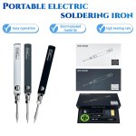 1 Set Portable Charging Electric Solder Iron USB Charging Diy Welding Pen Without Cable Home Outdoor Convenient Welding Repair T