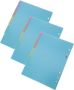 A5 6-HOLE Colorful Binder Dividers 3 Sets Plastic Index Tabs