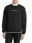 Mens 098 Crew Neck Sweatshirt In Black - Black 3XL