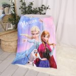 Personalised Fleece Blanket Frozen