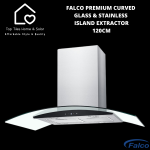 Falco Premium Curved Glass Island Cookerhood - 120CM FAL-AR-120-809
