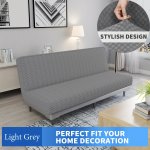 Transform Your Living Room With A Universal Elastic Futon Slipcover Sofa Cover - No Armrests Required