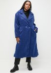 Plus Mohair Melton Coat - Blue