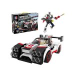 Speed Racing Car Building Blocks Grey red 247PC 2-IN-1