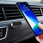 Universal Magnetic Phone Holder For Car - Aluminum Alloy MINI Convenient Car Mount - Strong Adhesive Dashboard Cellphone Bracket