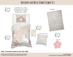 Kids Duvet Set Unicorn And Wild Flower Flower
