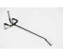 Pegboard Hooks 100MM X 3.5MM Single Prong 10CM Shelf Bracket Steel