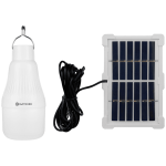 Switched Solar-powered LED Light Bulb Solar Panel Included