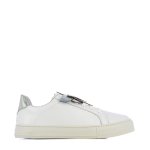 Floral Step Sneaker -white nude