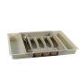 Kitchen Extandable Cutlery Tray Plastic Beige