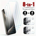 8IN 1 For Iphone 13 13 PRO 13 MINI 13 Pro MAX 12 12 Pro Glass Smartphone 12 MINI 12 Pro MAX 11 11 Pro Protective Film 11 Pro MAX