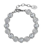 DESTINY Diamond april Birthstone Bracelet With Swarovski Crystals