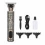 Professional Outline Trimmer LED Zero Gap USB Antique Silver Knight