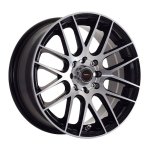 15" A-line Octane 4 100 & 4 108 Black Machine Face Alloy Wheels - Autostyle Motorsport South Africa