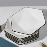 Hexagon Starter salad Plate – 8INCH