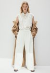 Linen-blend Sleeveless Shirt - White