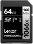 Lexar 64GB Professional Silver Series 1066X Uhs-i Sdxc Memory Card