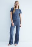 Ribbed Pyjamas - Dusty Blue