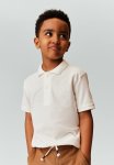 Cotton Piqu Polo Shirt - White