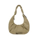 Gathered Hobo Bag -travertine