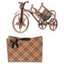 Bicycle Design Single Bottle Wine Rack With Gift Bag Set