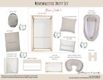 Cot Duvet Bedding Minimalistic Dotty Set Neutral