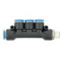 AirCraft Pu Hose Fitting Manifold 4 X 10MM Port X 3/8"M
