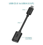 Usb-c To USB 3.0 Otg Cable Black Elucto