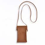 Genuine Leather Cell Phone Pouch - Tan Free