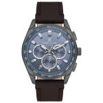 Men's Round Quartz Watch With Blue Dial