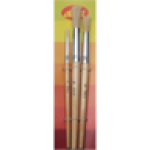 Dala Round Paint Brush Set 3-PIECE