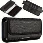 1PC Fashion Simple Black Waist Bag Fanny Bag Mobile Phone Bag Card Money License Case Trendy Versatile Men's Belt Bag