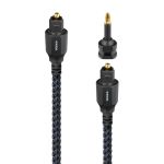 Audioquest Vodka Optical Toslink Fibre-optic Cable + Mini-adaptor 1.5M – Black