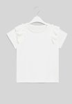 PoP Candy Frilled Sleeve Tee - White