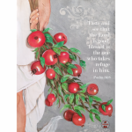 Printed Wall Hanging Pomegranate Bush PS34V8