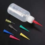 7-PIECE Plastic Squeeze Bottle Set With Various Nozzle Tips - Multipurpose For Cake Decorating Dessert Baking & Art Painting - F