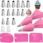 21-PIECE Flower Mounting & Baking Set: All The Tools You Need To Create Beautiful Cakes For Restaurant food Truck bakery