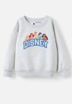 Cotton On License Dusty Fleece Crew Neck - Lcn Dis Girl Power white Marle