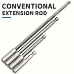 150MM Extended Electric Drill Quick Replacement Rod Quickly Replace Different Types Of Heads Interface 1 4 Hex Adapts Widely To