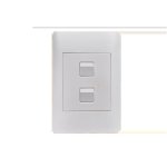 Apollo Switch 2 Lever 100X50 Wht