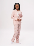 Ladies Printed Long Sleeve Pyjama Set