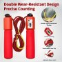 Adjustable Foam-handled Jump Rope With Counter - Durable Non-electric Fitness & Training Gear For Ages 14+