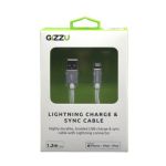 GIZZU Lightning 1.2M Braided Cable White