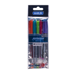 Marlin Joymate Transparent Medium Point Pens 5'S Assorted Colours Pack Of 12