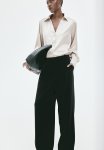 V-neck Blouse - Light Beige
