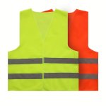 Stay Safe & Stylish: Knitted Unisex High-visibility Reflective Vest For Outdoor Running Walking Cycling