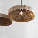Morrocan Raffia Pendant Light Natural